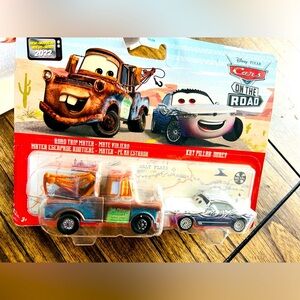 Disney Pixar Cars On The Road ROAD TRIP MATER & KAY PILLAR-DUREV ~ Metal ~ NIP